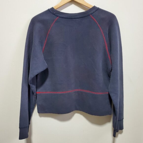 TOMMY HILFIGER Vintage 90s Spell-Out Crewneck Sweatshirt Cropped Women's Large - Picture 8 of 11